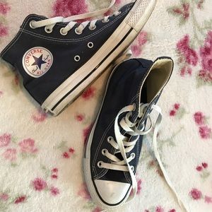 Navy Converse High Tops